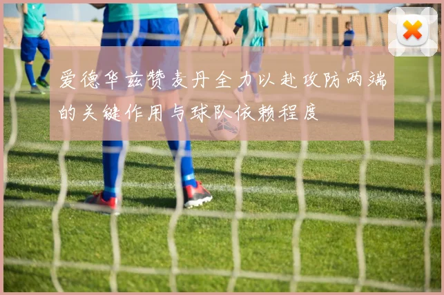 爱德华兹赞麦丹全力以赴攻防两端的关键作用与球队依赖程度
